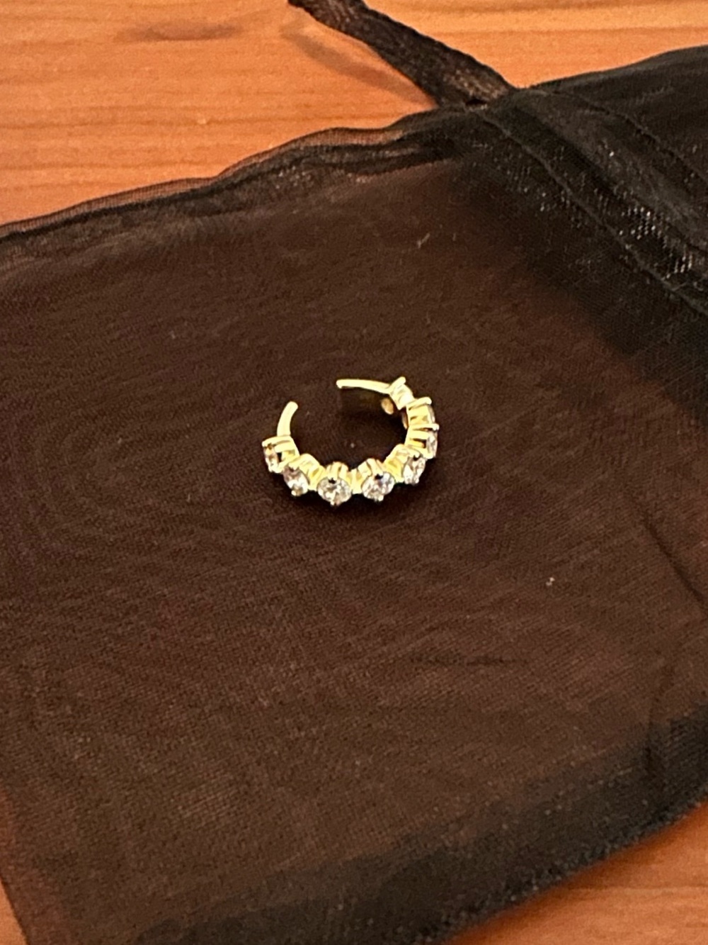Adina Reyter Premier Amigos 14k Yellow Gold Diamond Ear Cuff - Picture 4 of 5